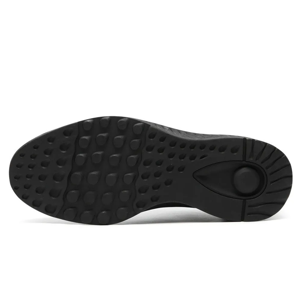 7 CM/2.76 Inches CMR CHAMARIPA Men’s Invisible Elevator Business Casual Shoes - Black Leather Slip-Resistant