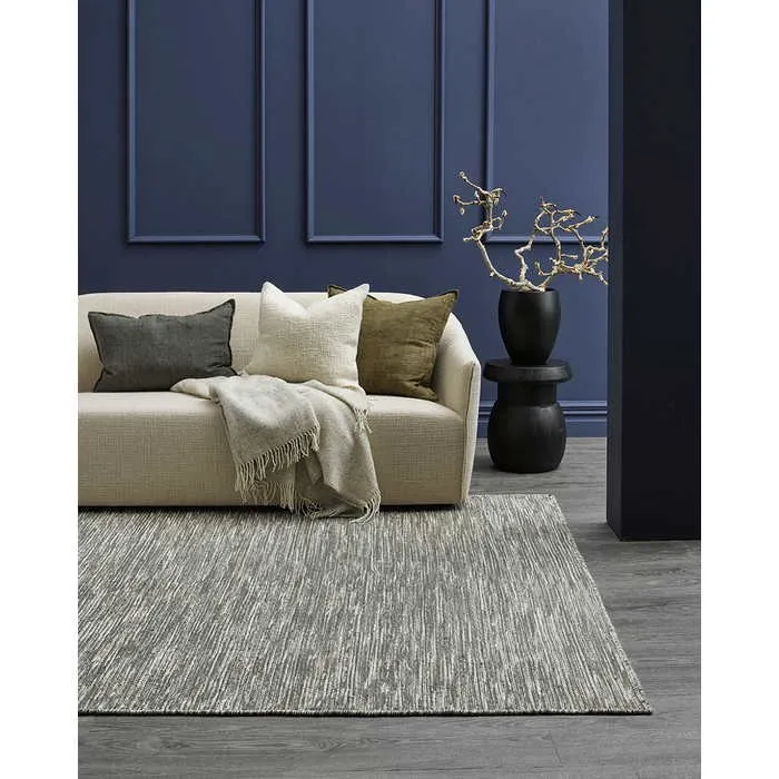 Abbas Floor Rug - Gravel  (100% Wool)
