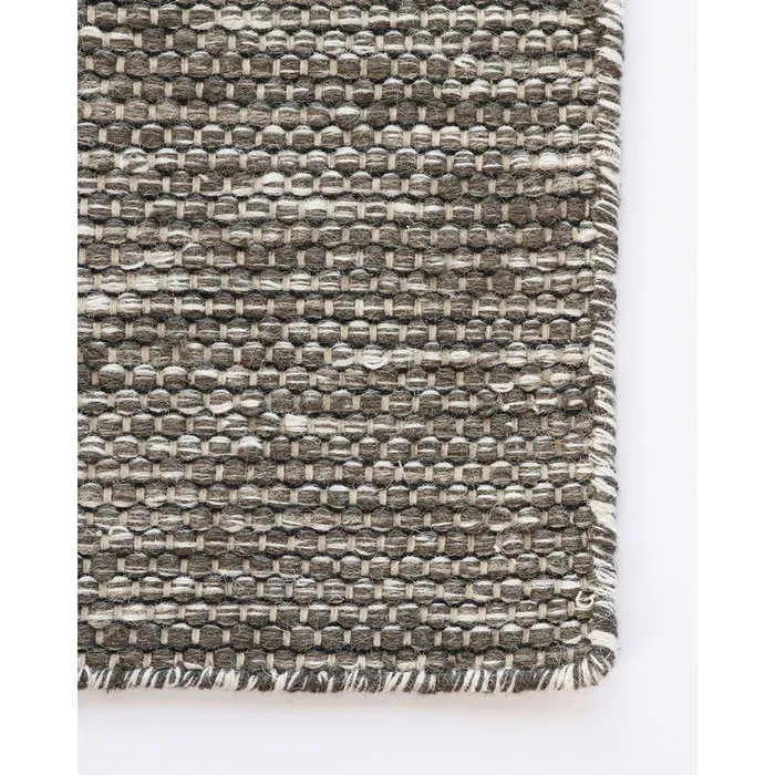 Abbas Floor Rug - Gravel  (100% Wool)