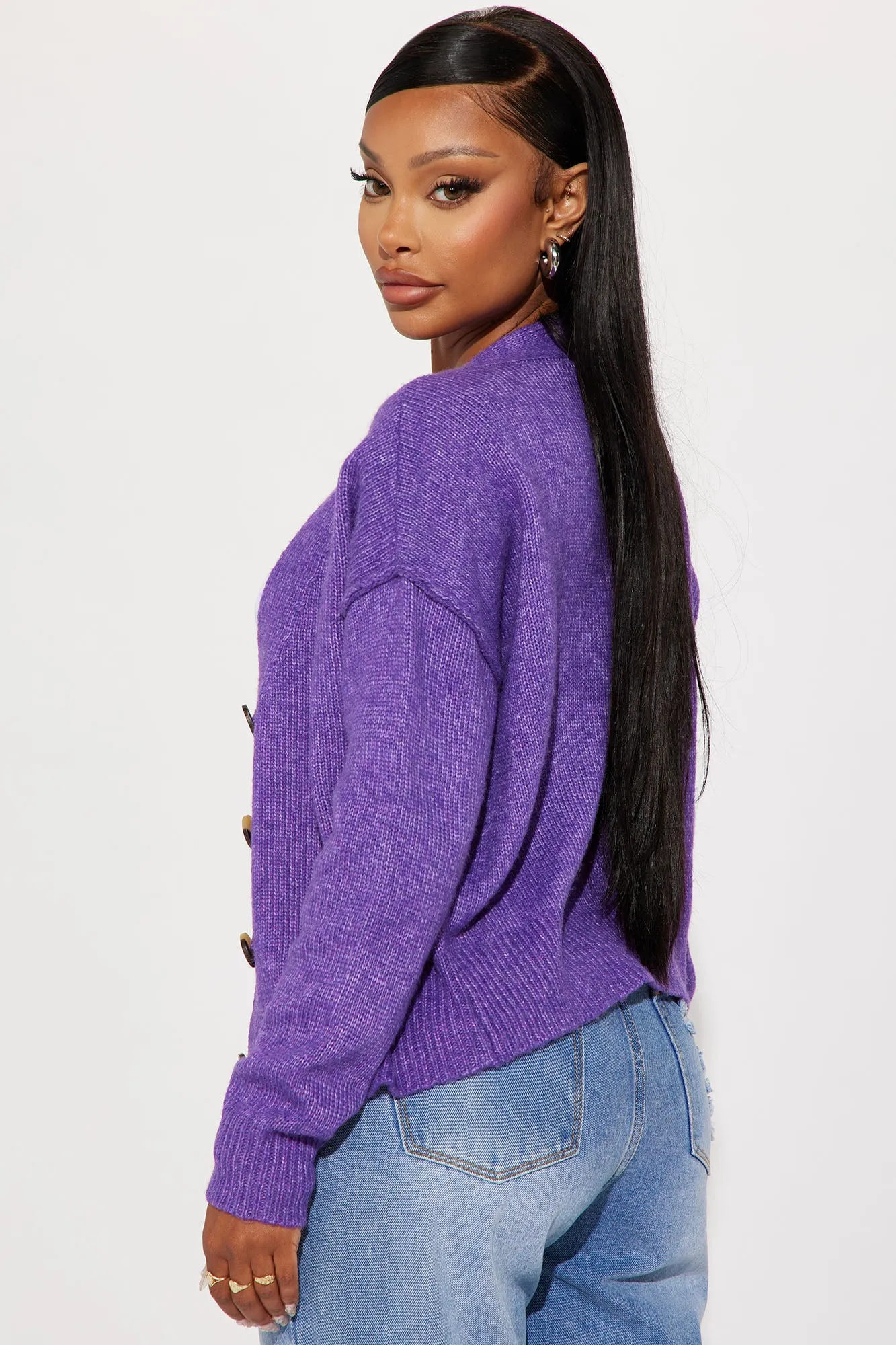 Ainsley Cardigan - Purple