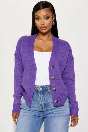Ainsley Cardigan - Purple