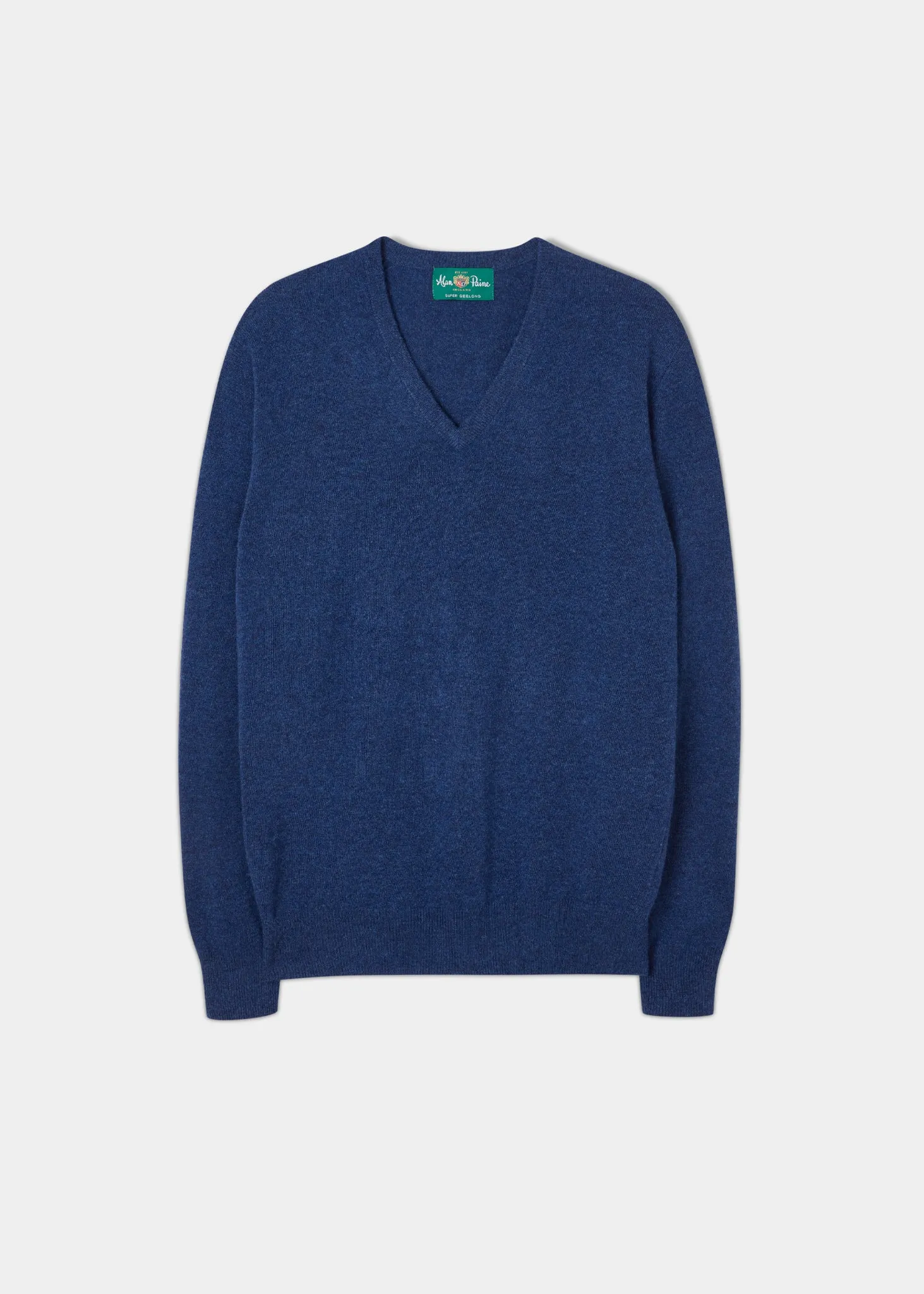 Albury Geelong Wool Jumper in Indigo - Regular Fit
