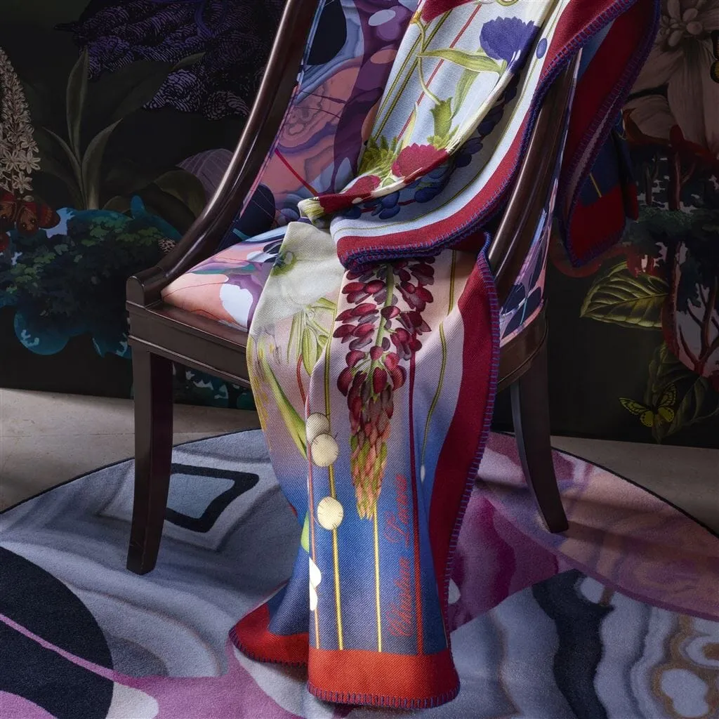 Amytis Indigo Throw by Christian Lacroix