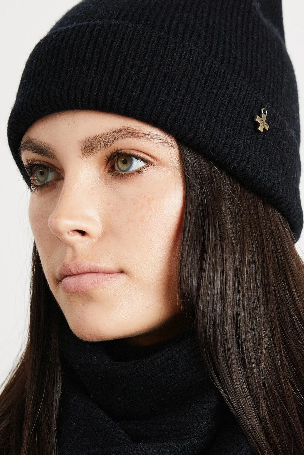   Beryll Cashmere Beanie | Black Rock