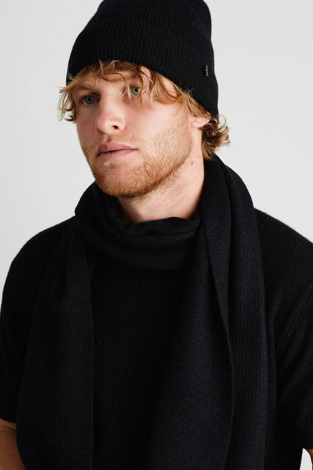   Beryll Cashmere Beanie | Black Rock