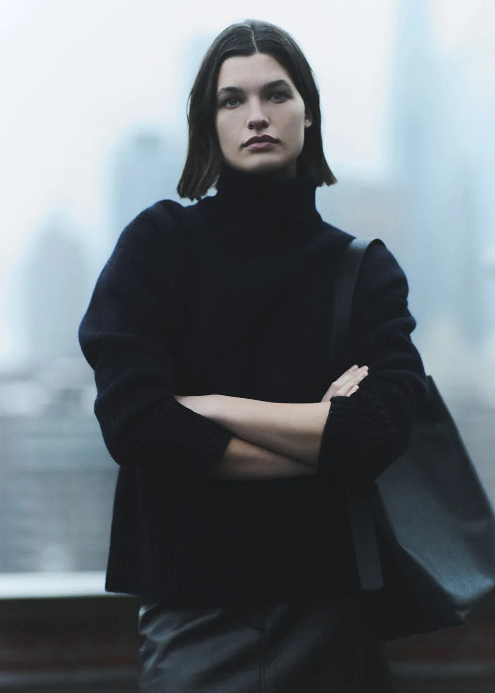 Cara Turtleneck in Black