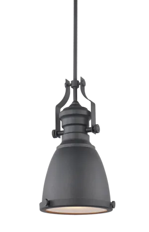 Cresswell Matte Black Small Pendant