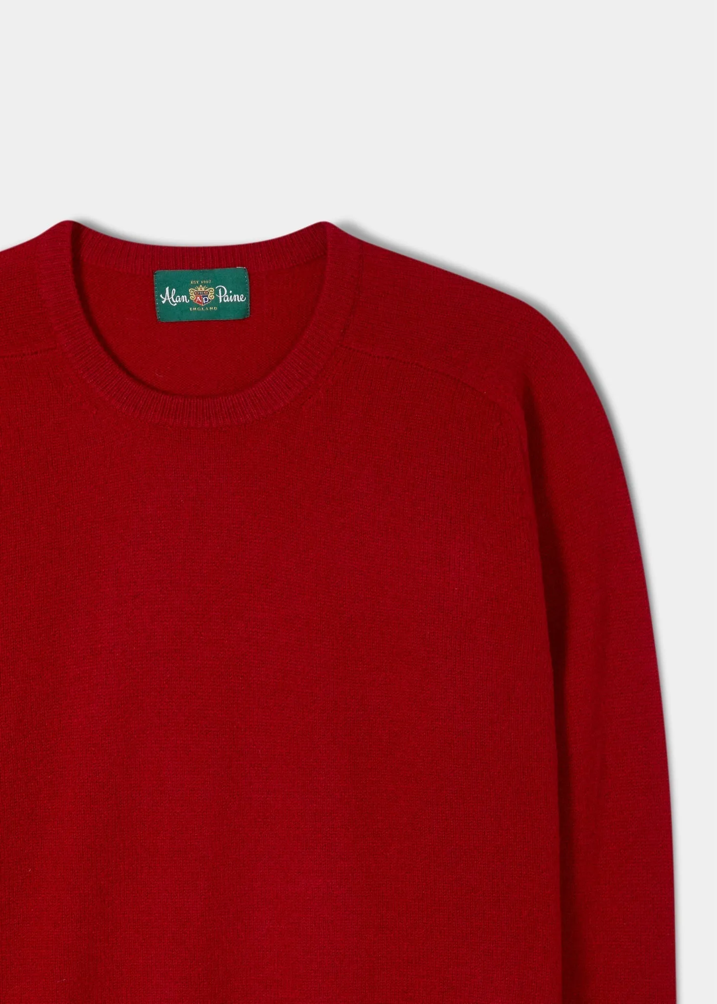 Dorset Men's Lambswool Jumper in Dubonnet - Classic Fit