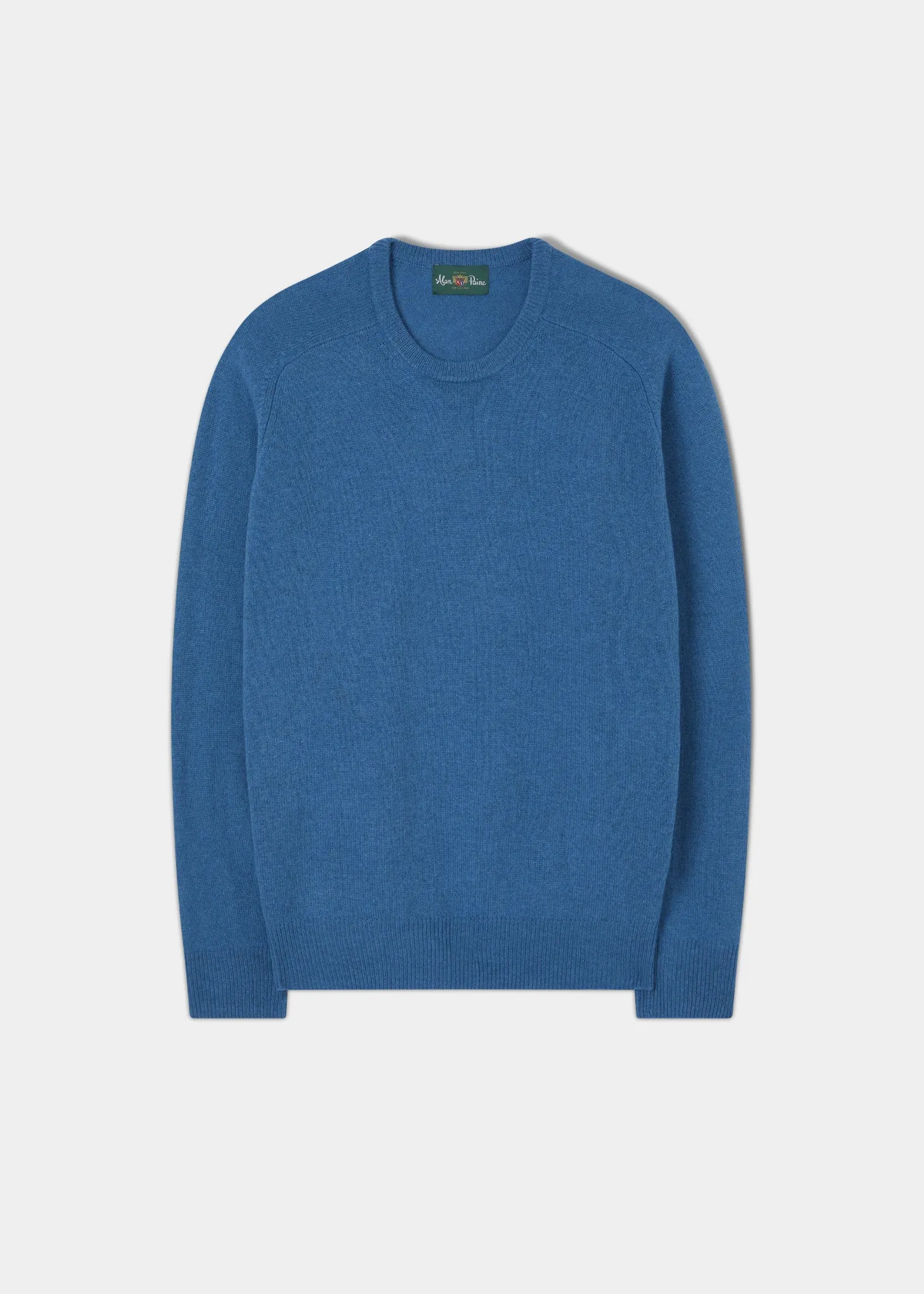 Dorset Men's Lambswool Jumper in Teal Blue - Classic Fit