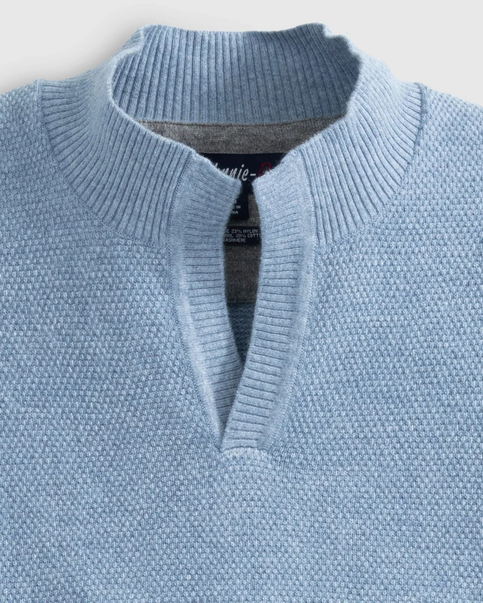 Esteban Johnny Collar Sweater in Breeze by Johnnie-O
