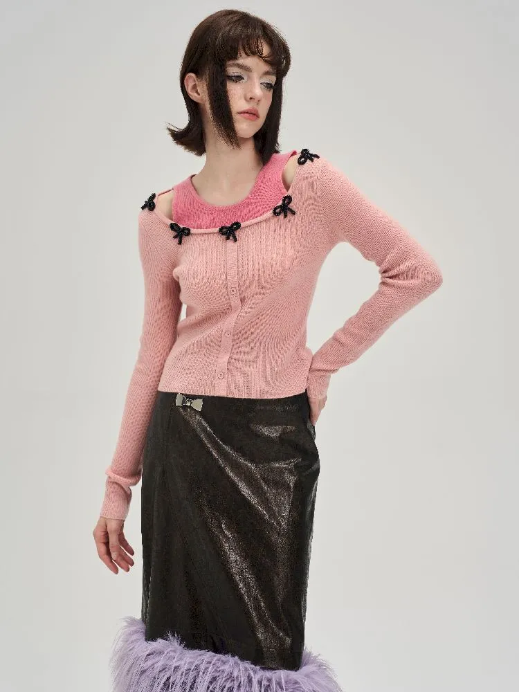 Fake two-piece wool sweater【s0000005302】