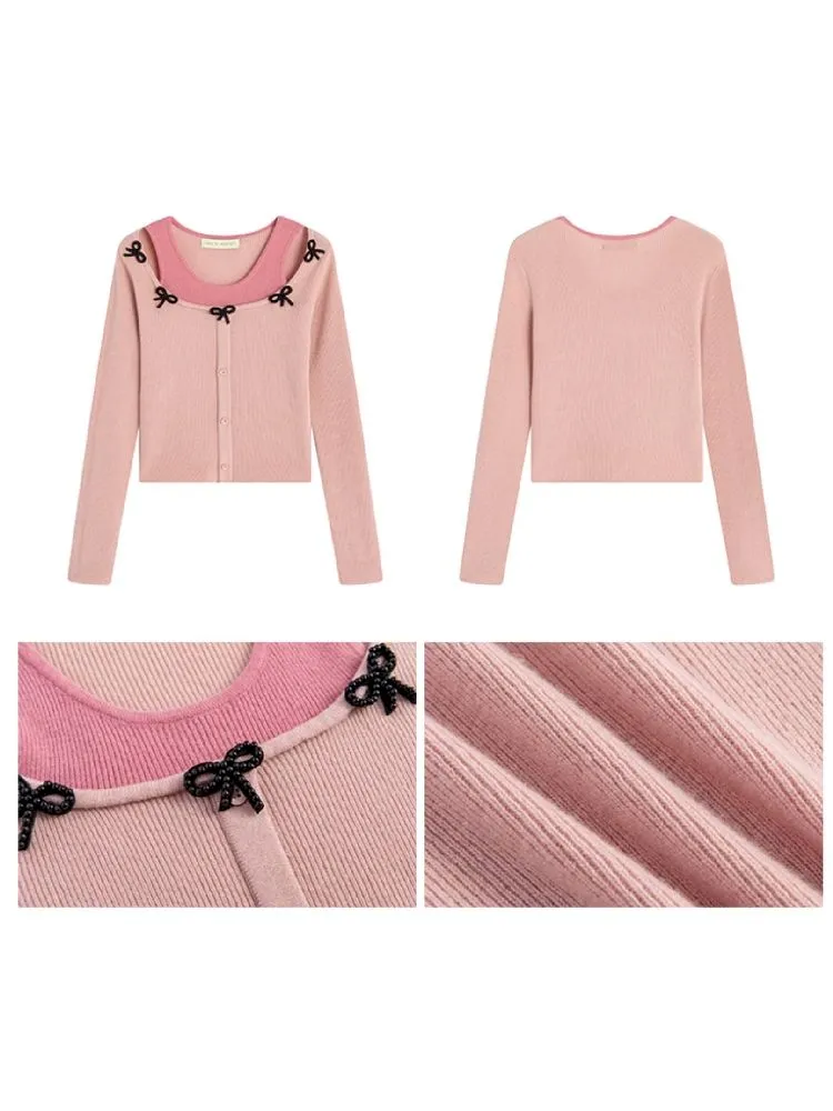 Fake two-piece wool sweater【s0000005302】