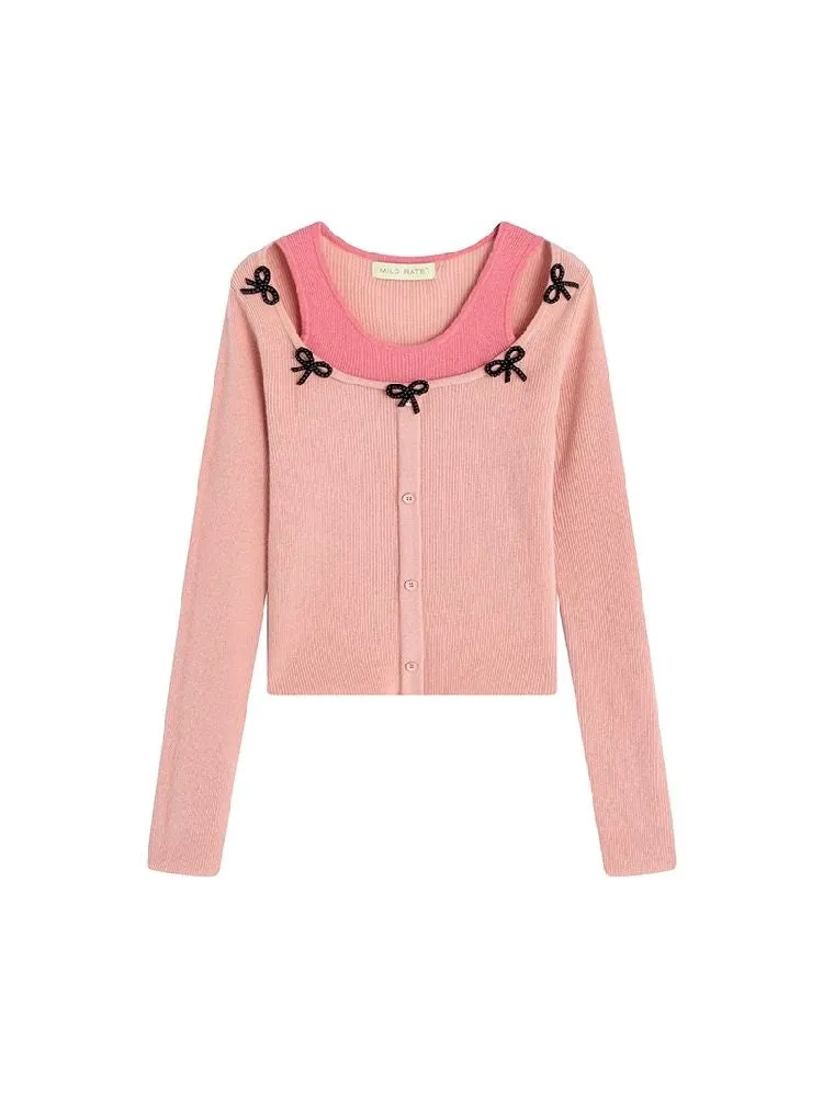 Fake two-piece wool sweater【s0000005302】