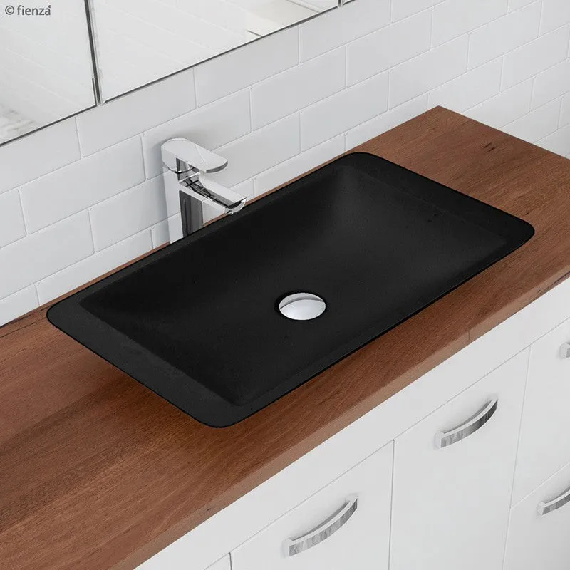 Fienza Classique 600 Matte Black Solid Surface Basin