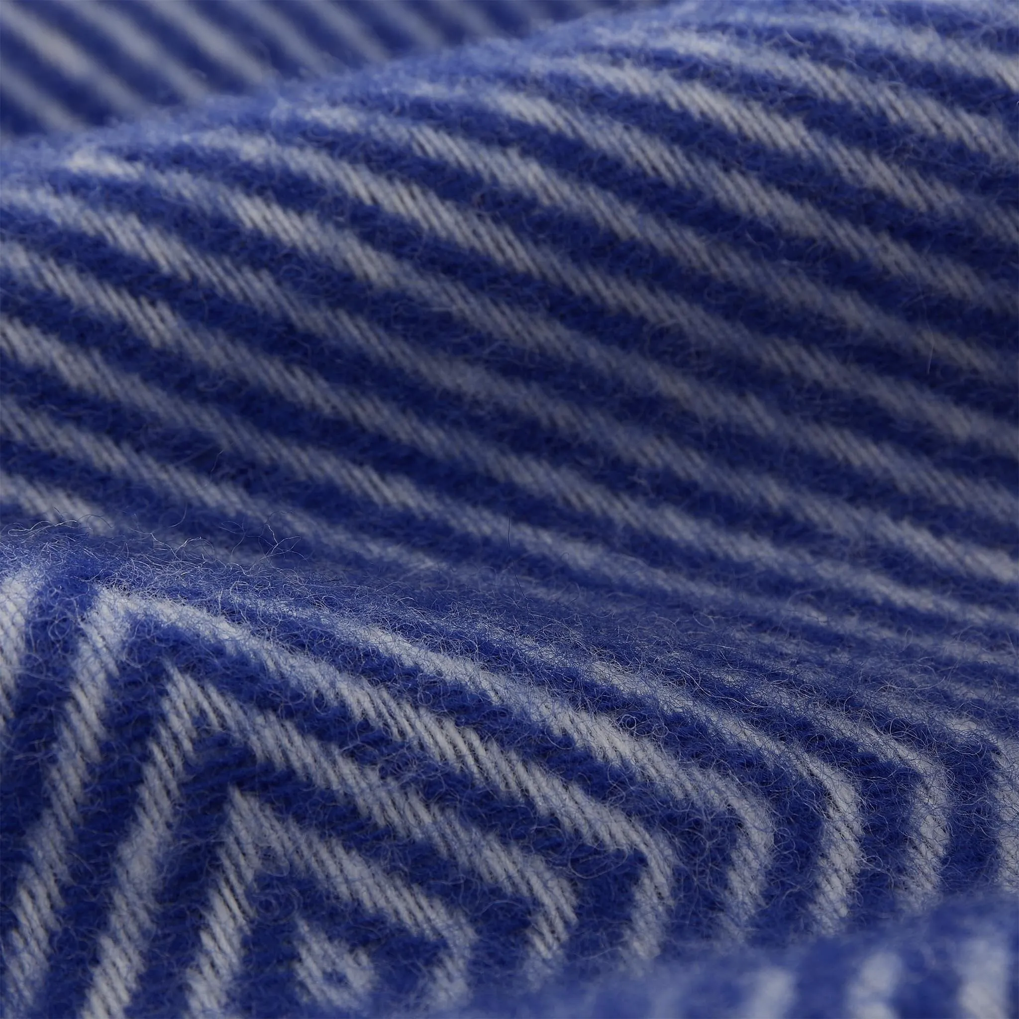 Gotland Wool Blanket [Ultramarine/Cream]