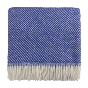Gotland Wool Blanket [Ultramarine/Cream]