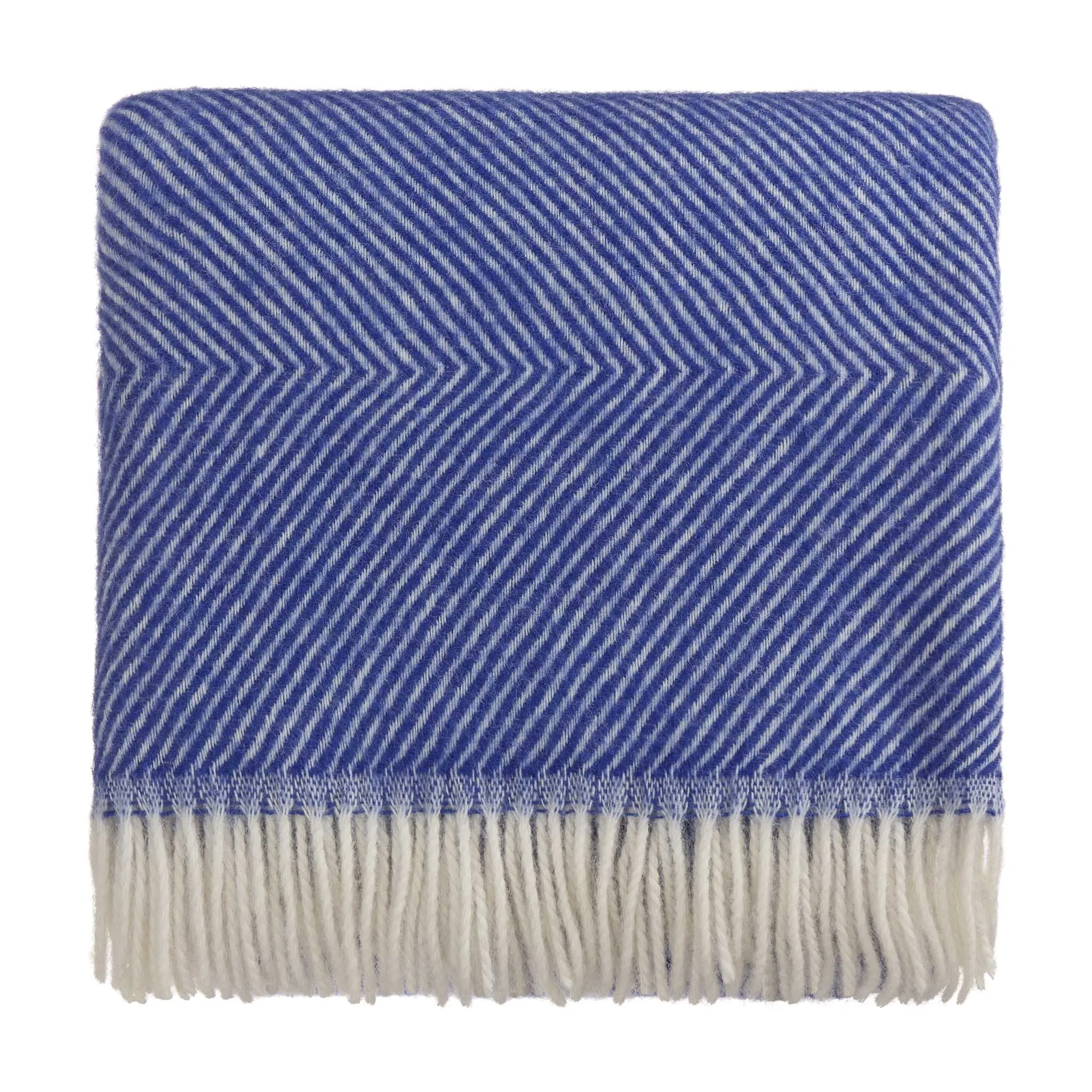 Gotland Wool Blanket [Ultramarine/Cream]