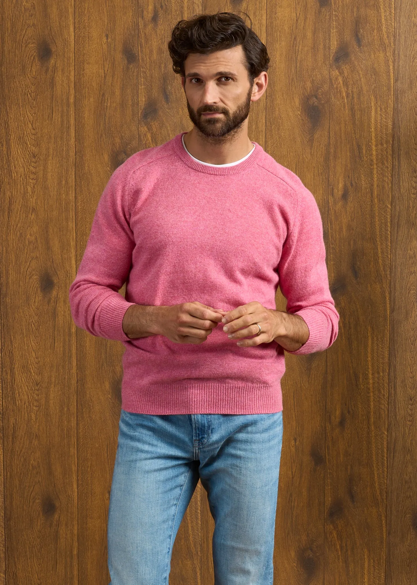 Hampshire Lambswool Jumper in Nougat - Classic Fit