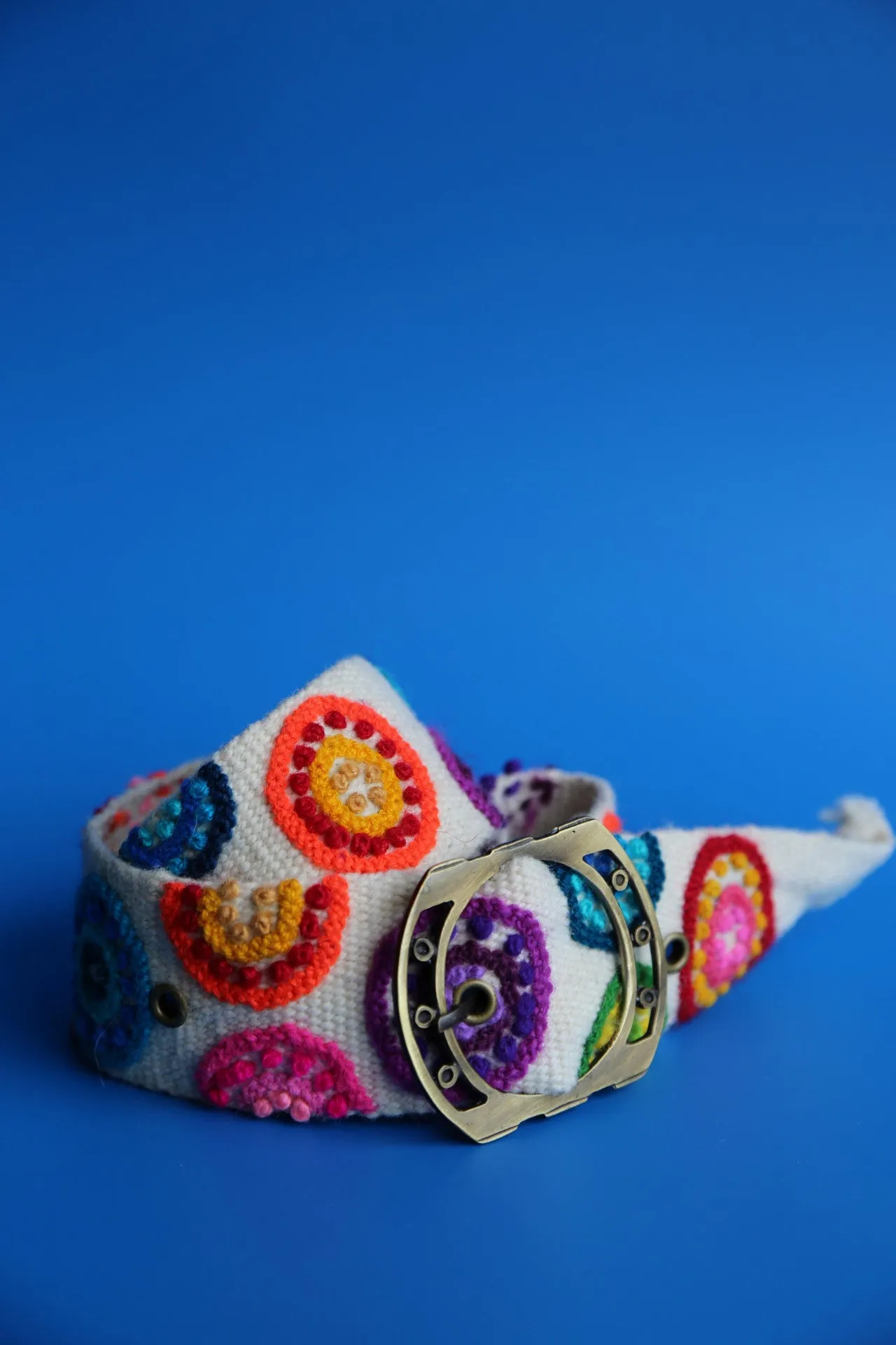 Hand Woven Flower  Belt