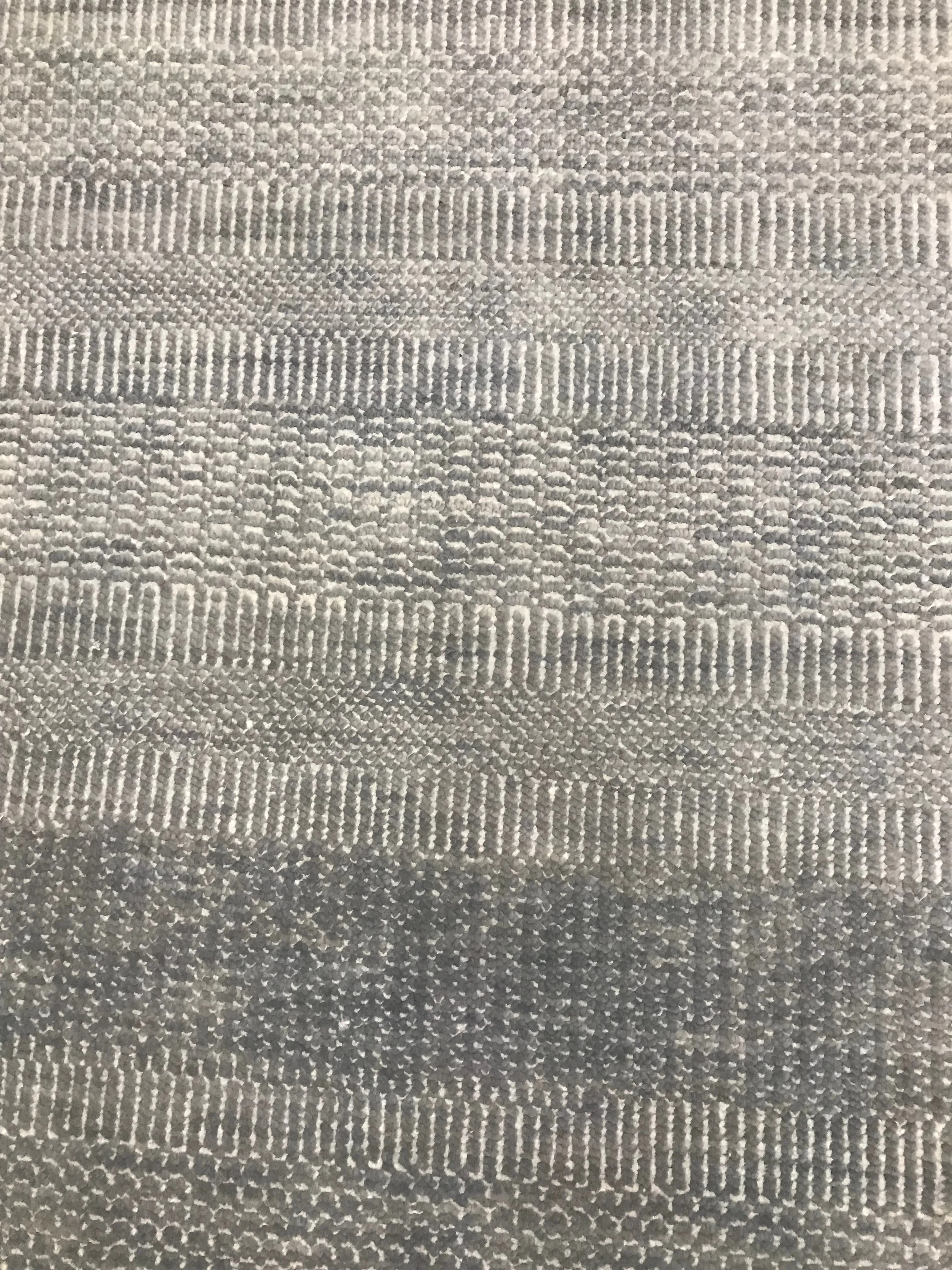 India Modern Canyan Hand Knotted Wool 4x6