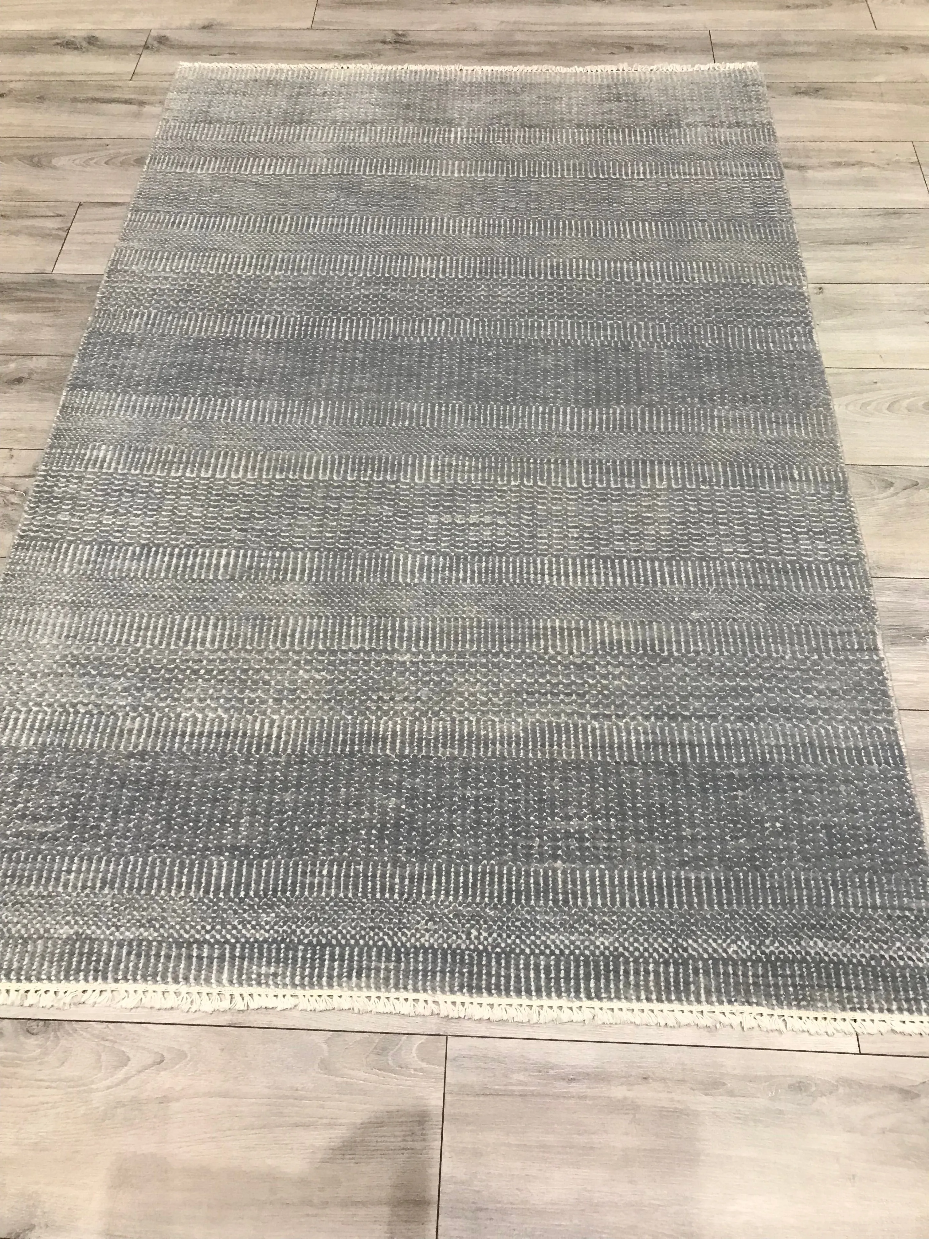 India Modern Canyan Hand Knotted Wool 4x6