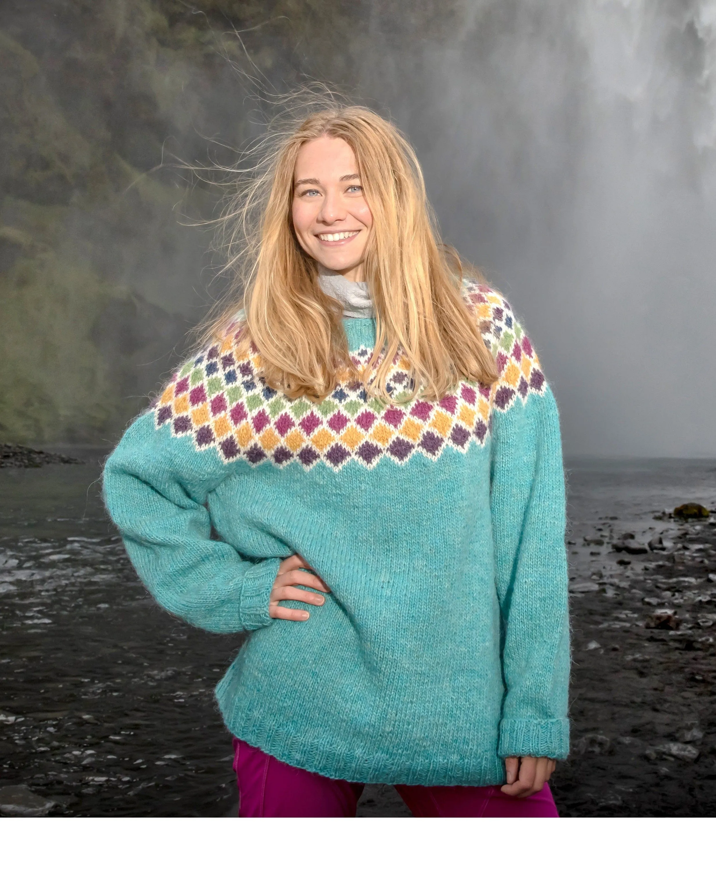 Johanna Lettlopi Glacier Wool sweater - Knitting Kit