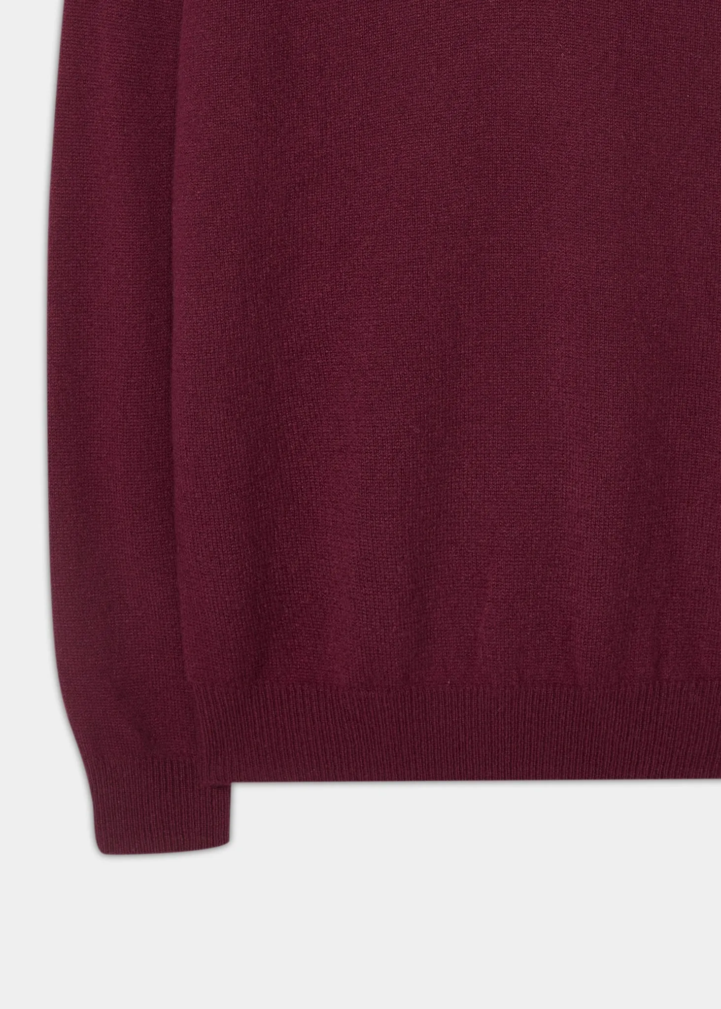 Kilsyth Men's Lambswool Jumper in Bordeaux - Regular Fit