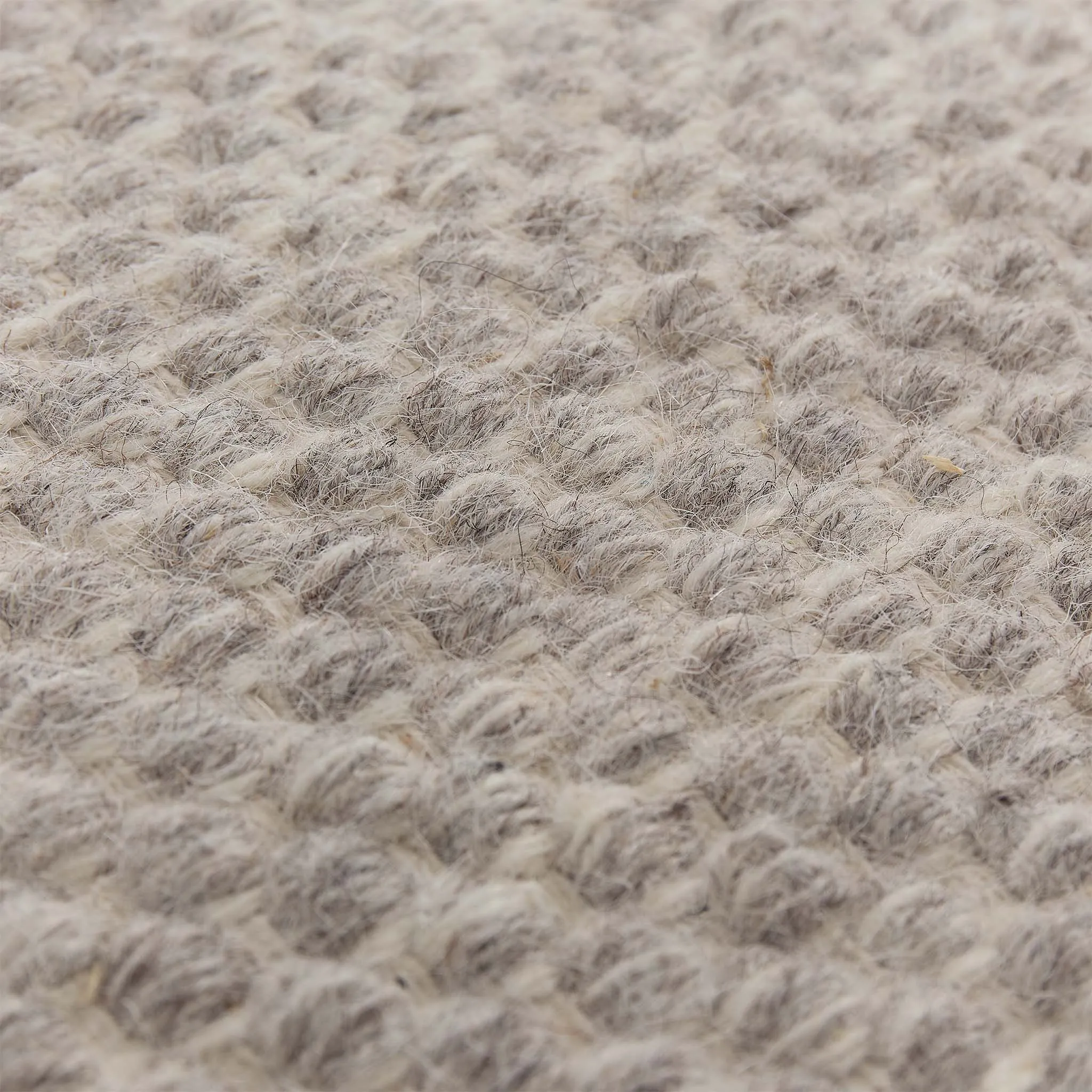 Kolong Wool Runner [Stone grey melange/Off-white]