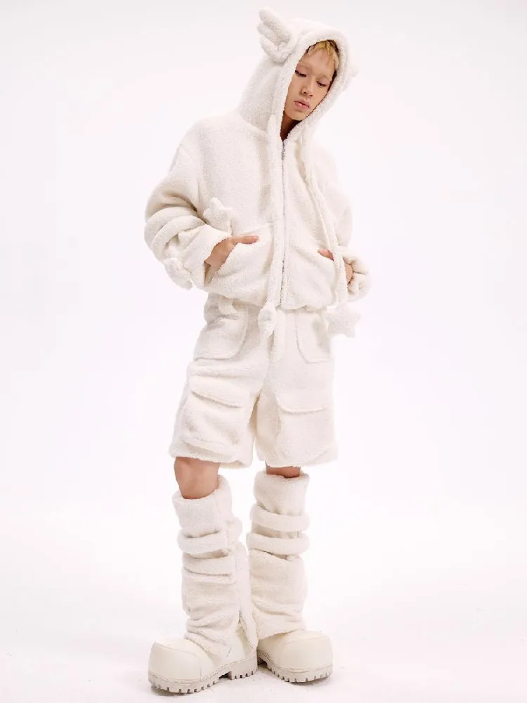 Lamb's wool shorts【s0000010619】