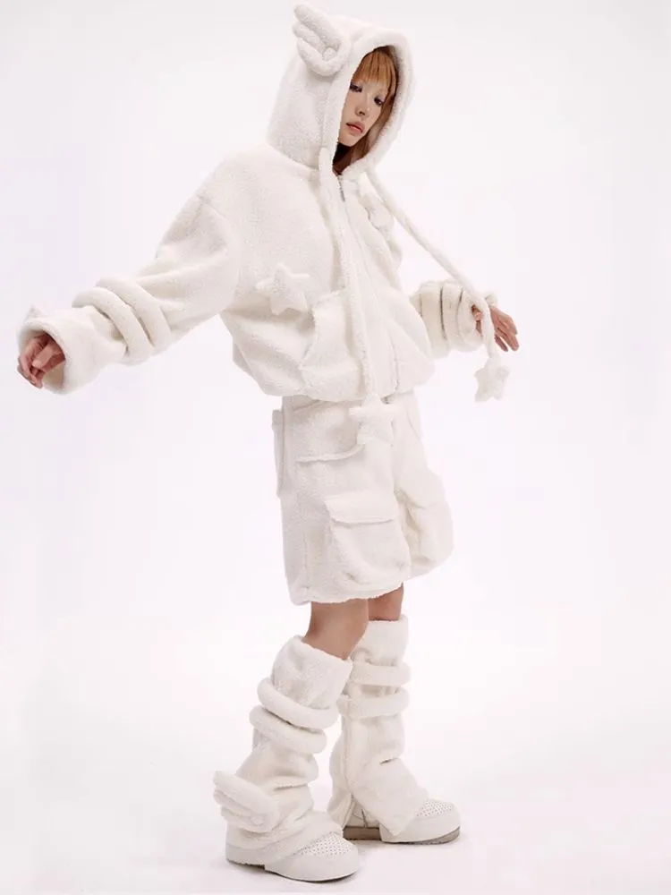 Lamb's wool shorts【s0000010619】