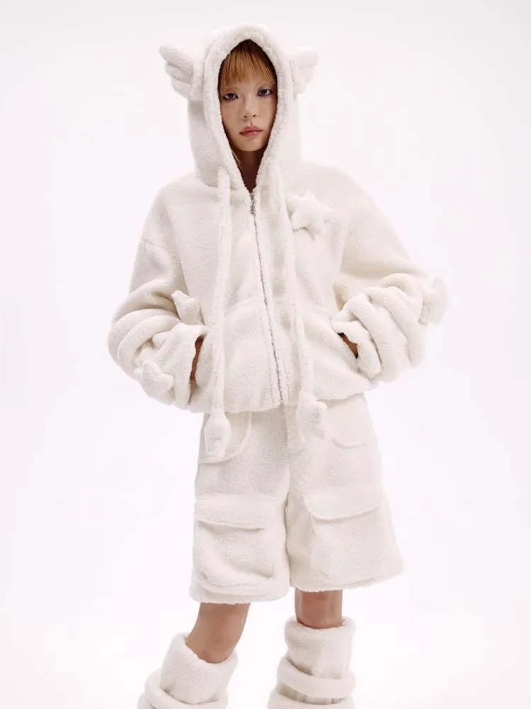 Lamb's wool shorts【s0000010619】