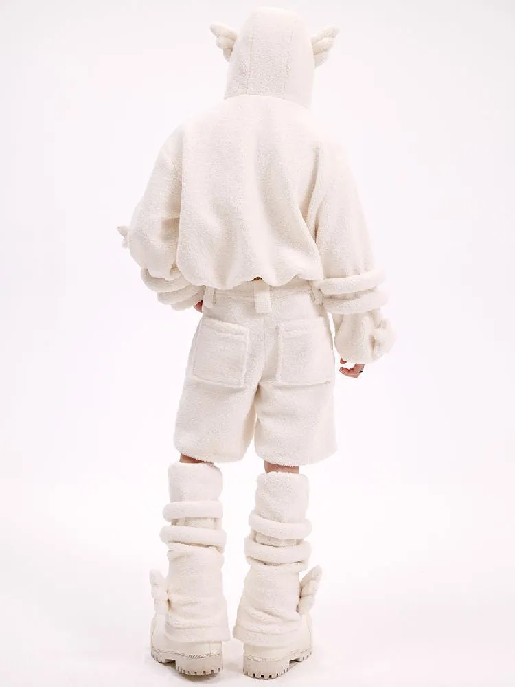 Lamb's wool shorts【s0000010619】