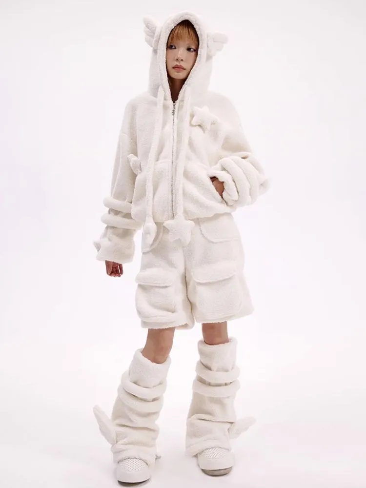 Lamb's wool shorts【s0000010619】