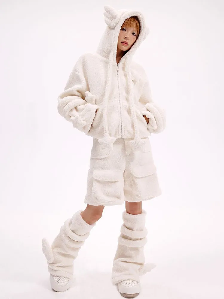 Lamb's wool shorts【s0000010619】