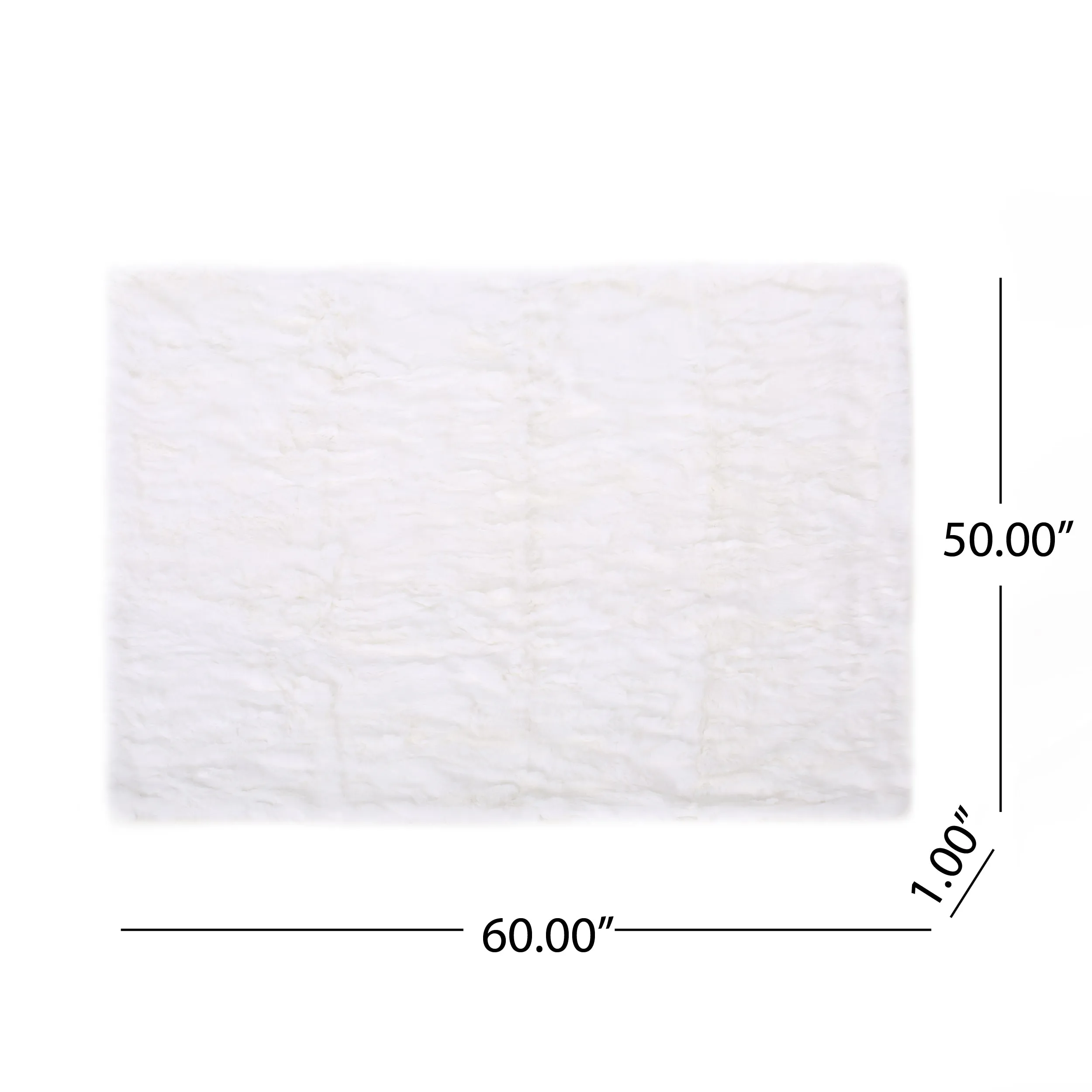 Lauren Glam Fur Throw Blanket