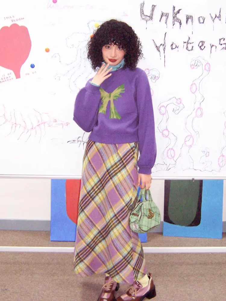 Loose pullover wool sweater【s0000005542】