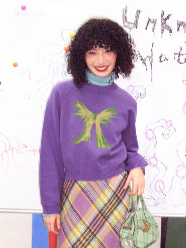 Loose pullover wool sweater【s0000005542】