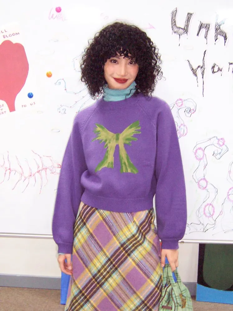 Loose pullover wool sweater【s0000005542】