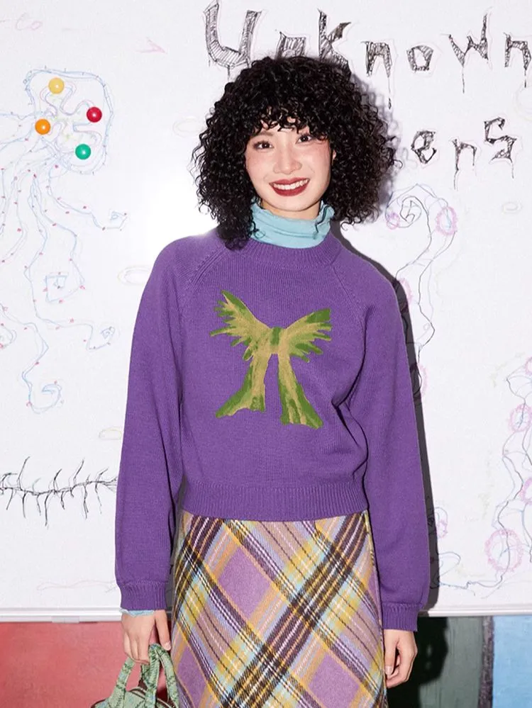 Loose pullover wool sweater【s0000005542】