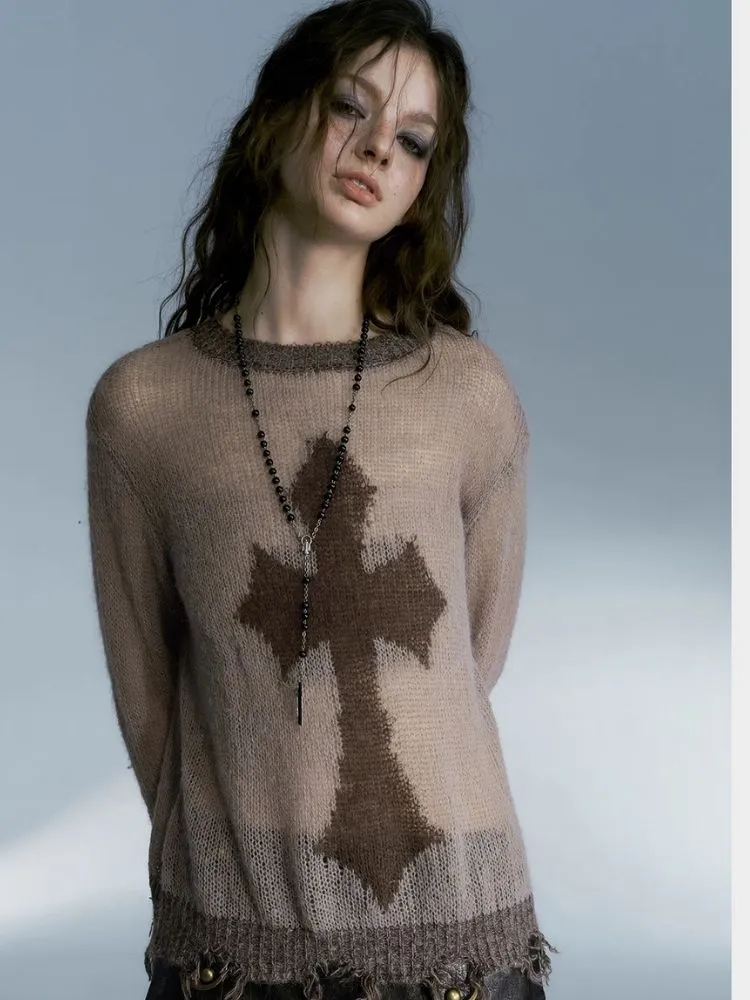 Loose wool sweater top【s0000004081】