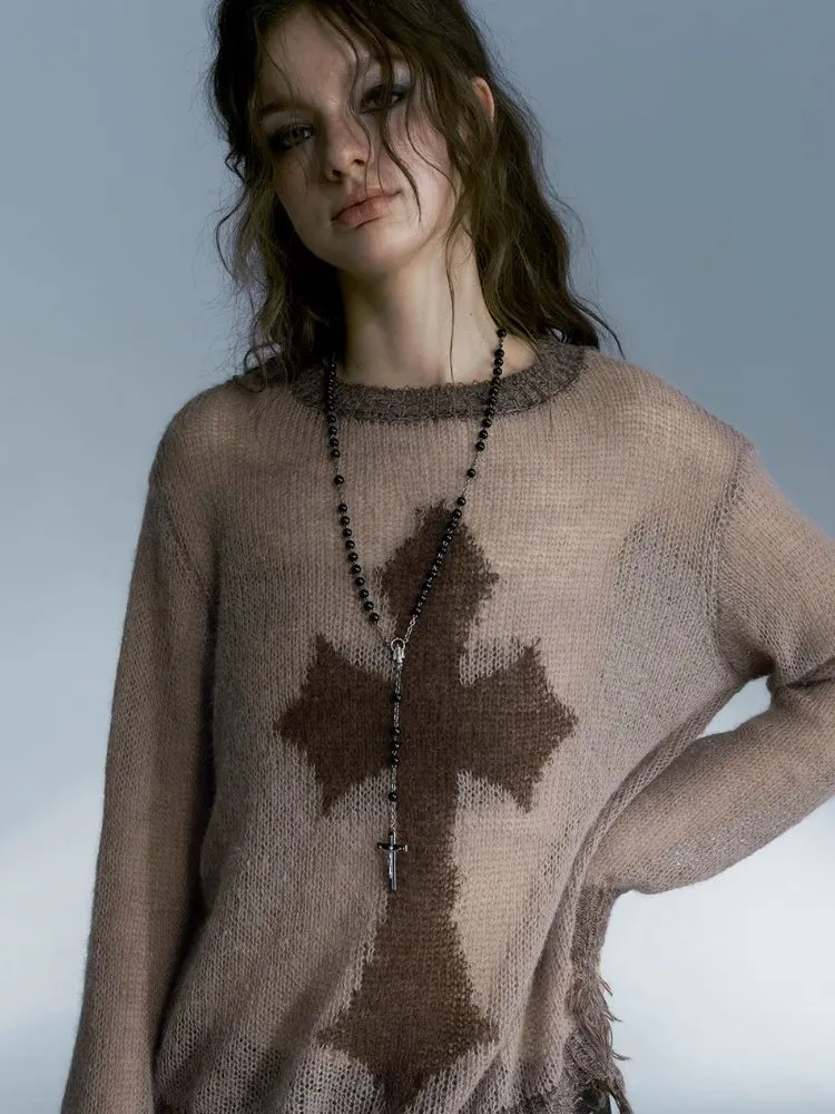 Loose wool sweater top【s0000004081】