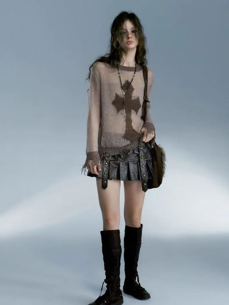 Loose wool sweater top【s0000004081】