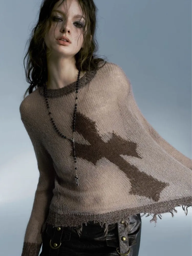 Loose wool sweater top【s0000004081】