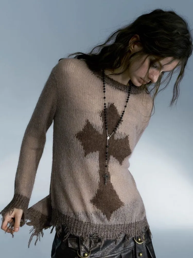 Loose wool sweater top【s0000004081】