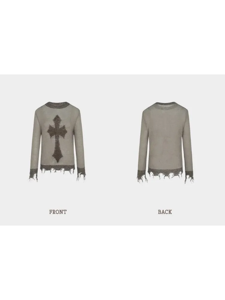Loose wool sweater top【s0000004081】