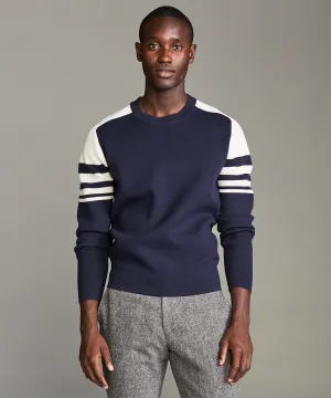 Merino Ski Sweater in Navy