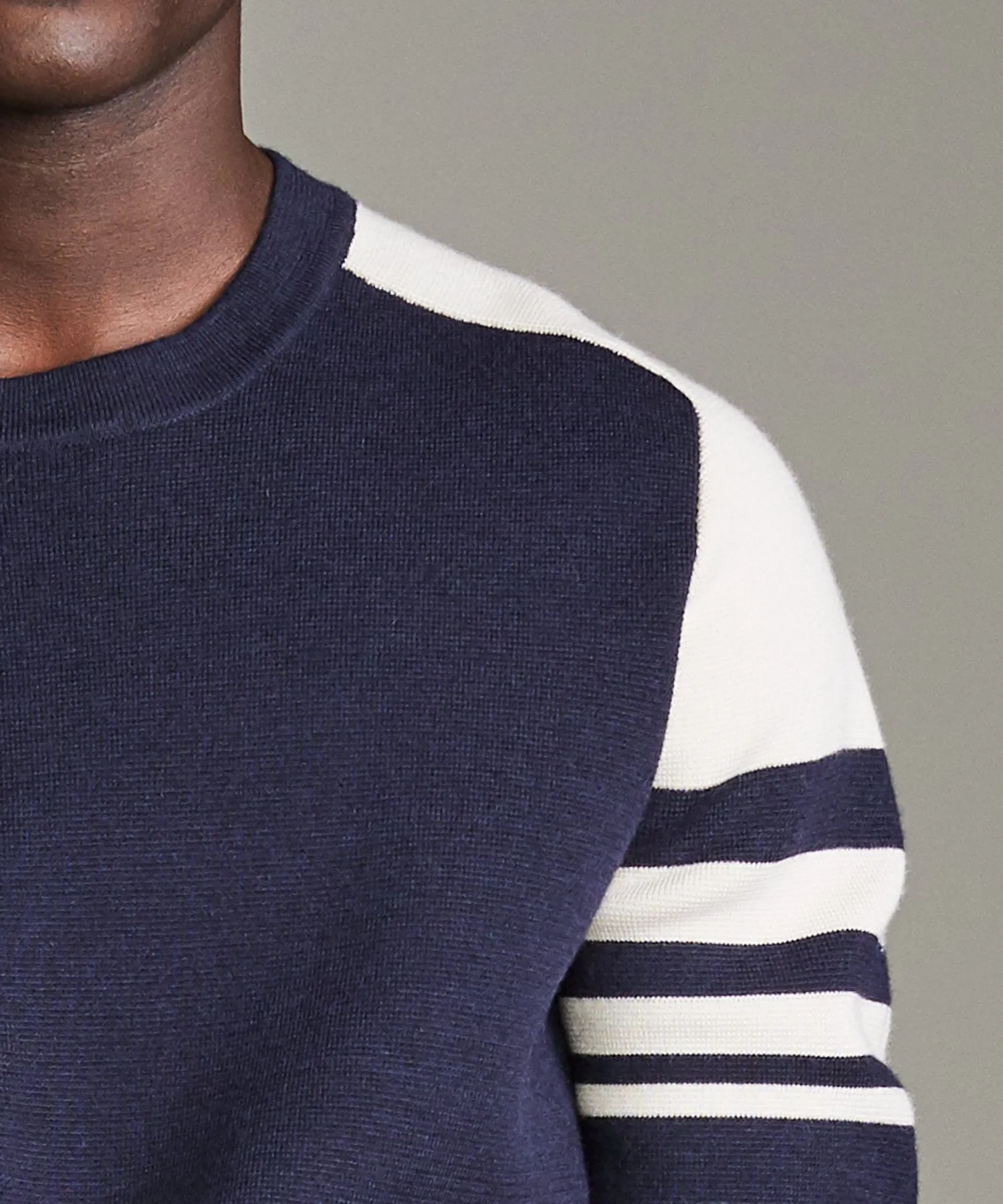 Merino Ski Sweater in Navy