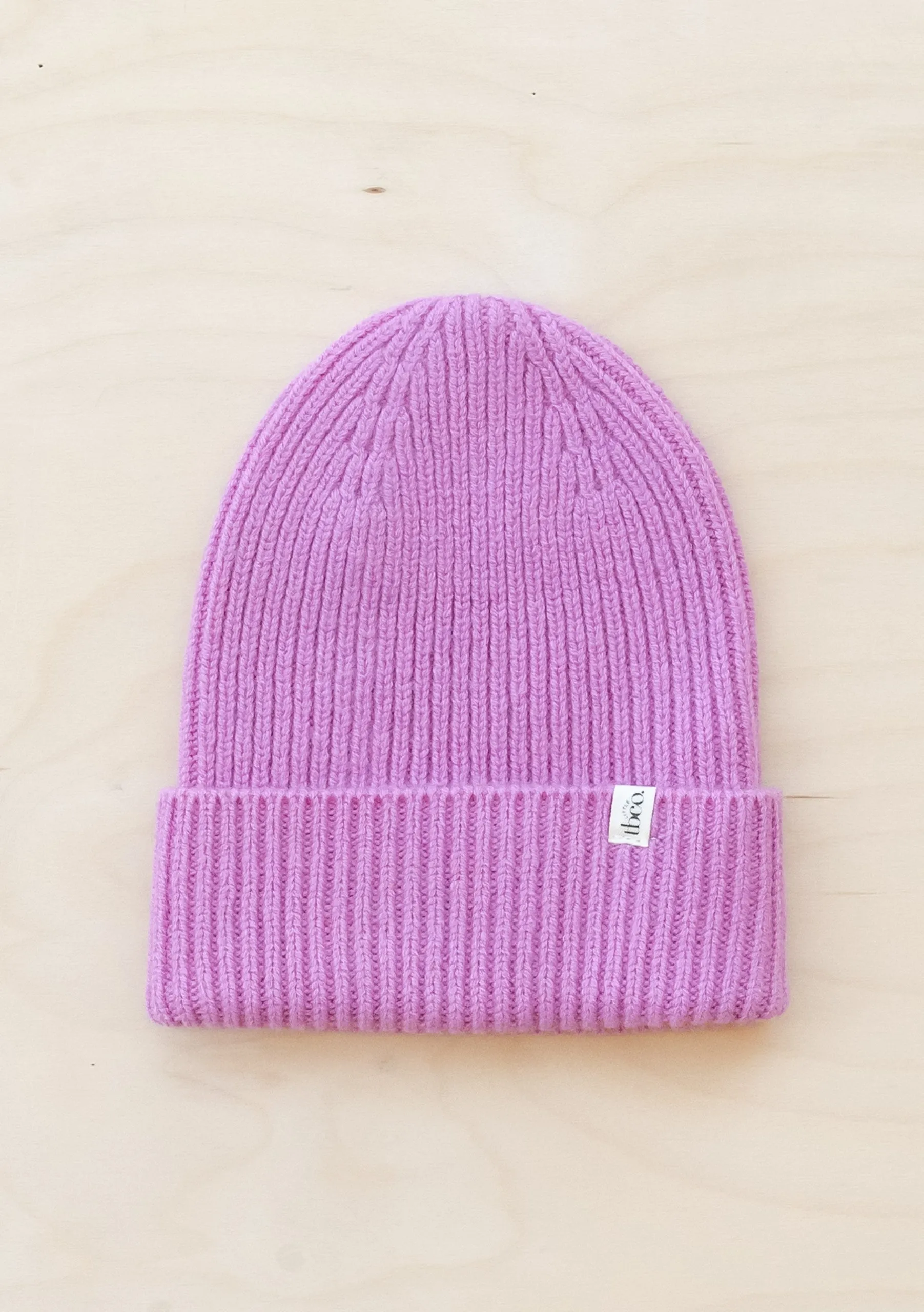 Merino Wool Kids Beanie in Pink