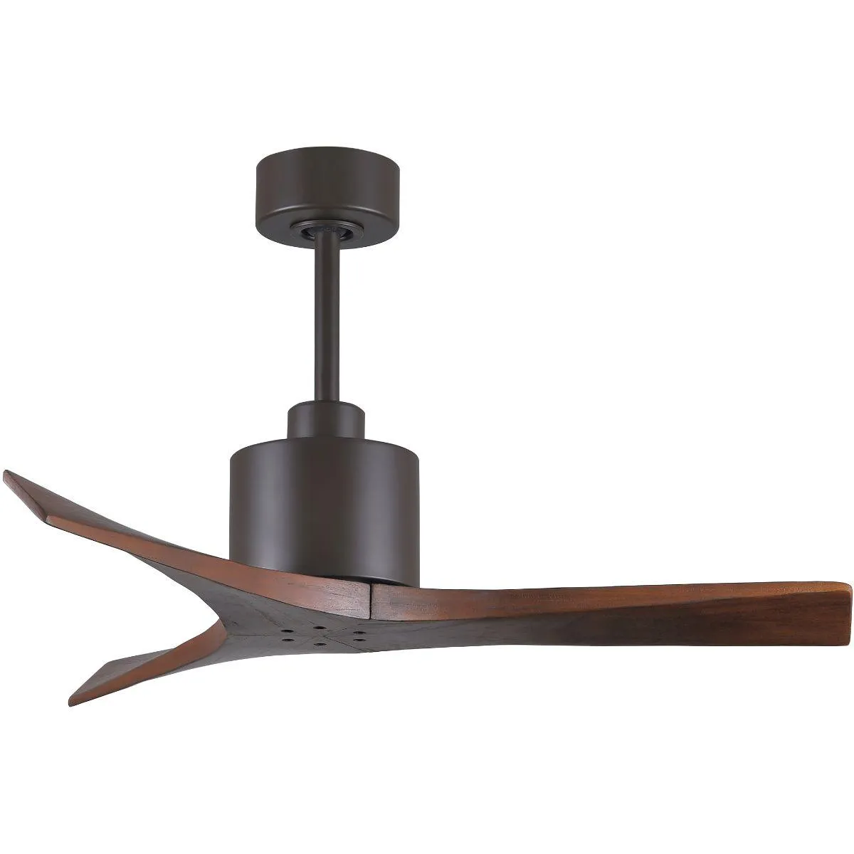 Mollywood 42 Inch Bronze and Walnut Damp Rated Ceiling Fan with Remote