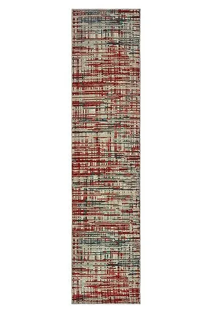 Montage 5503X Grey Red Rug